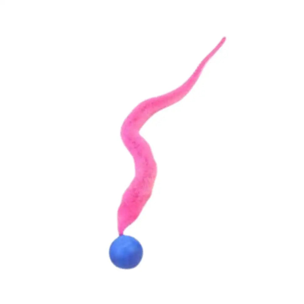 Cat Interactive Toys Tickle Cat Colorful Bouncing Ball Pet Supplies Puzzle Teasing Indoor Cat Worm Caterpillar Elastic Toy