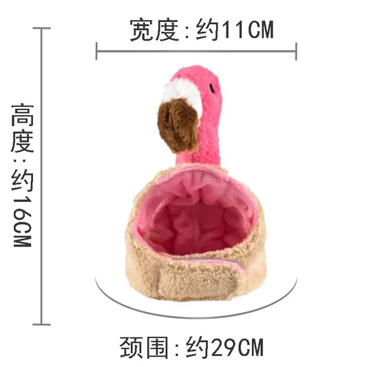 Cute Cat Turkey Hat Funny Hand-Made Banana Puppy Caps Pets Halloween Party Cosplay Headwear Adjiustable Cat Hat Hair Decoration